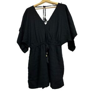 L*Space Revolve Kokomo Viscose Cotton Romper Black NWT S